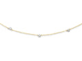 FJC Finejewelers 16 Inch 14 kt Two Tone Gold Oval Chain bright-cut Dots W/ 2in Ext Necklace