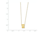 FJC Finejewelers 16 Inch 14k Yellow Gold Rope Chain W/ Barrel Bead W/ 2in Extension Necklace