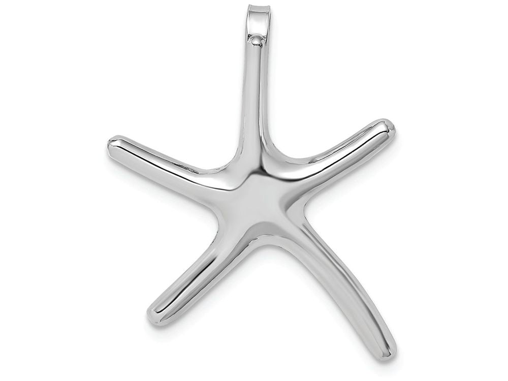 FJC Finejewelers 14k White Gold White Dancing Starfish Hidden Bail Charm