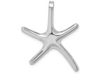 FJC Finejewelers 14k White Gold White Dancing Starfish Hidden Bail Charm