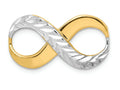 FJC Finejewelers 14k And with Rhodium Figure 8 Infinity Slide Charm