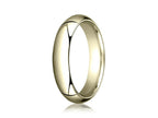 Benchmark 14k Gold 5.0mm Slightly Domed Super Light Comfort-fit Wedding Band / Ring