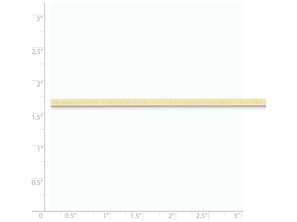 FJC Finejewelers 8 Inch 14k Yellow Gold 3.0mm Silky Herringbone Chain Bracelet