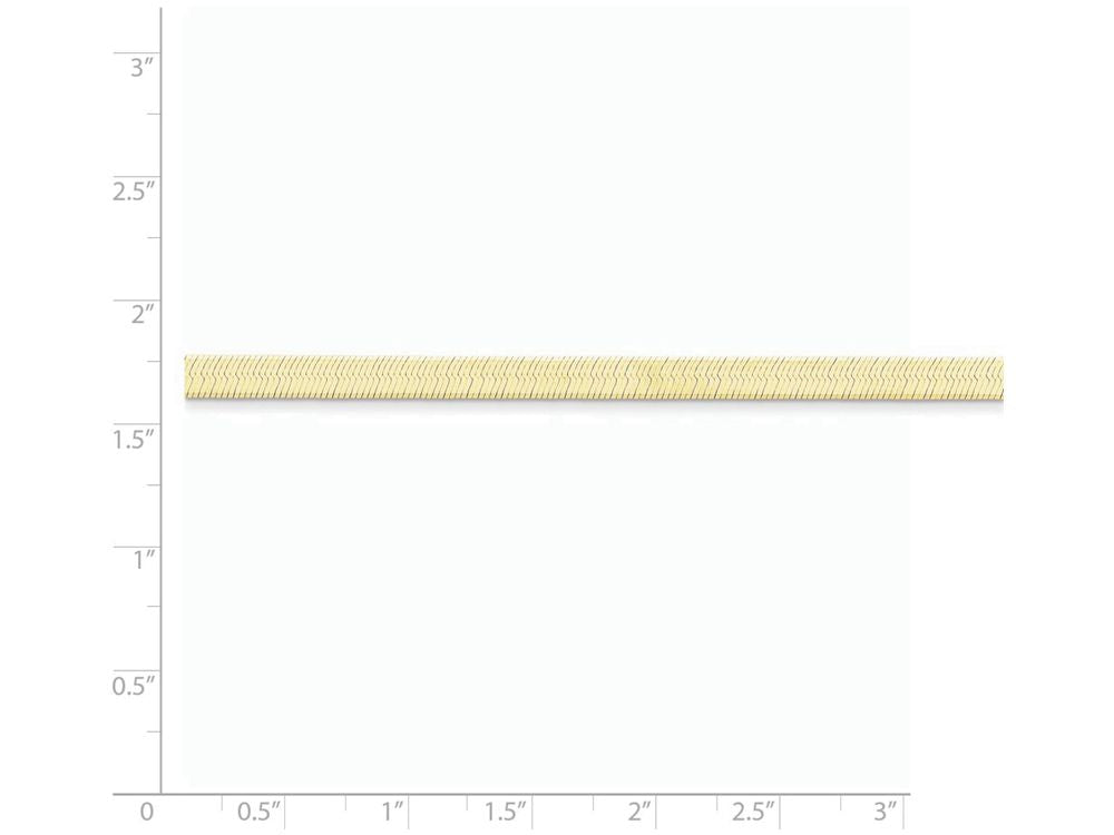 FJC Finejewelers 18 Inch 14k Yellow Gold 4.0mm Silky Herringbone Chain Necklace