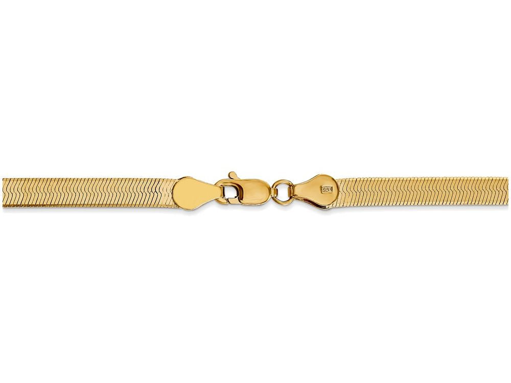 FJC Finejewelers 18 Inch 14k Yellow Gold 4.0mm Silky Herringbone Chain Necklace