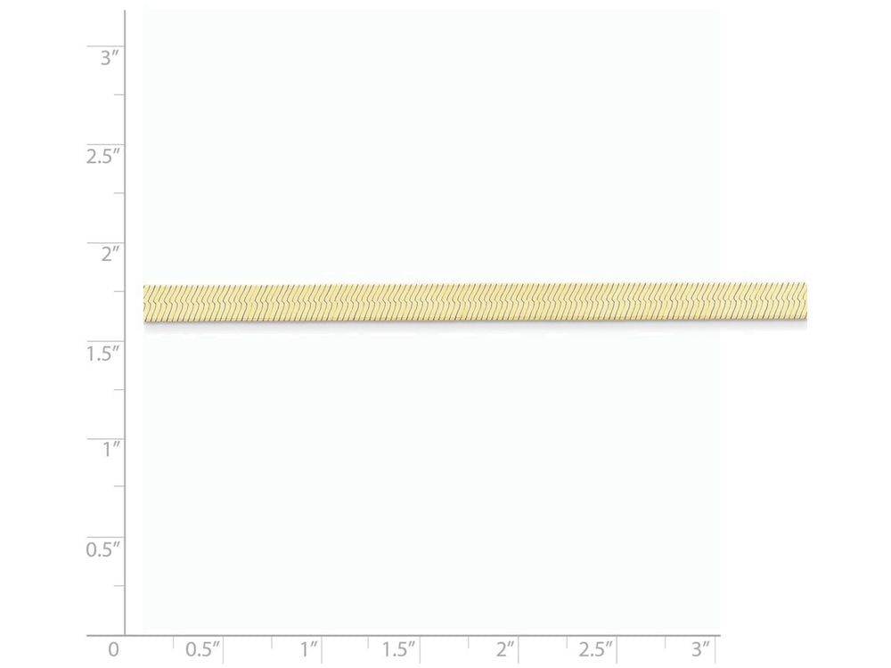 FJC Finejewelers 18 Inch 14k Yellow Gold 5.0mm Silky Herringbone Chain Necklace