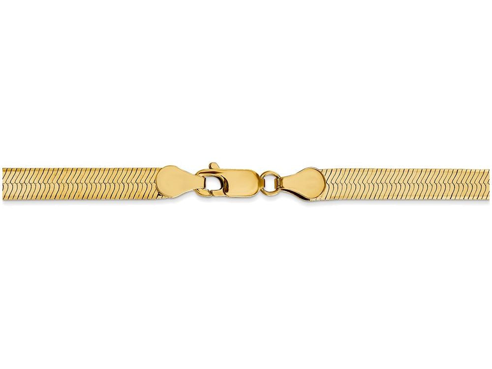 FJC Finejewelers 18 Inch 14k Yellow Gold 5.0mm Silky Herringbone Chain Necklace