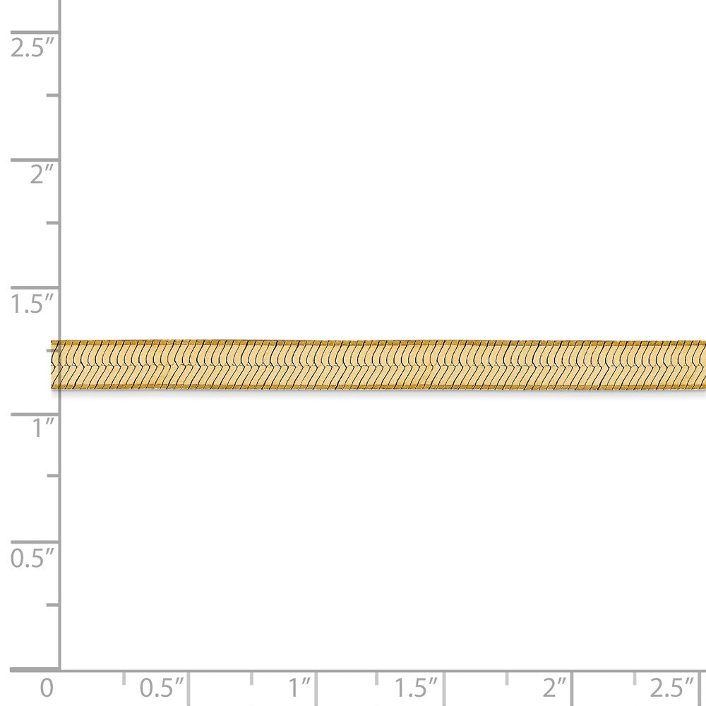 FJC Finejewelers 7 Inch 14k Yellow Gold 5.0mm Silky Herringbone Chain Bracelet