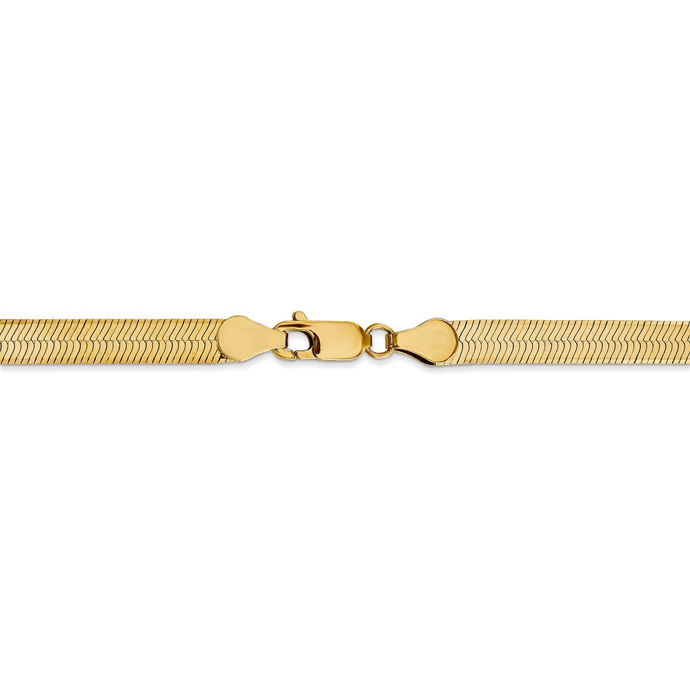 FJC Finejewelers 8 Inch 14k Yellow Gold 5.0mm Silky Herringbone Chain Bracelet
