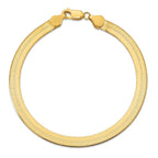 FJC Finejewelers 7 Inch 14k Yellow Gold 5.5mm Silky Herringbone Chain Bracelet