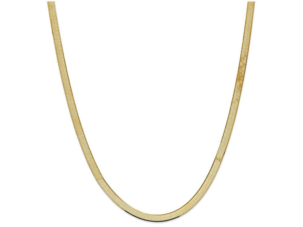 FJC Finejewelers 8 Inch 14k Yellow Gold 5.5mm Silky Herringbone Chain Bracelet