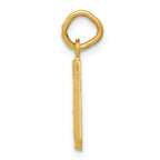 FJC Finejewelers 14k Yellow Gold Casted Small Bright Cut Number 0 Charm