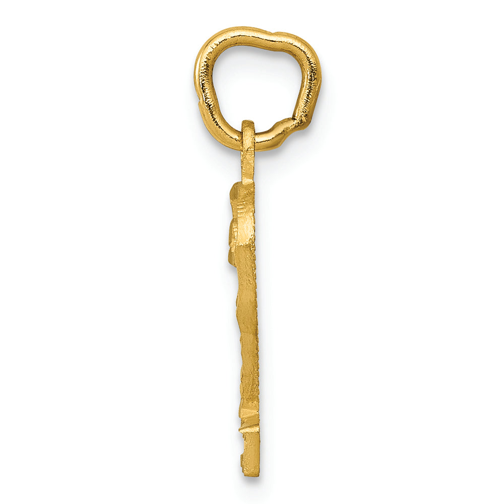 FJC Finejewelers 14k Yellow Gold Casted Small Bright Cut Number 2 Charm