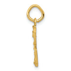 FJC Finejewelers 14k Yellow Gold Casted Small Bright Cut Number 3 Charm