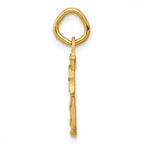 FJC Finejewelers 14k Yellow Gold Casted Small Bright Cut Number 5 Charm