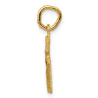 FJC Finejewelers 14k Yellow Gold Casted Small Bright Cut Number 6 Charm