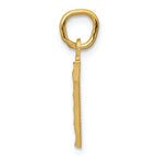 FJC Finejewelers 14k Yellow Gold Casted Small Bright Cut Number 7 Charm