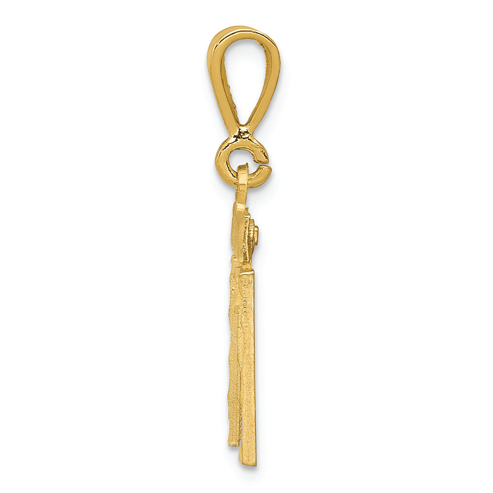 FJC Finejewelers 14k Yellow Gold Small Bright Cut Number 11 Charm