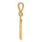 FJC Finejewelers 14k Yellow Gold Small Bright Cut Number 11 Charm