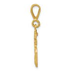 FJC Finejewelers 14k Yellow Gold Small Bright Cut Number 15 Charm