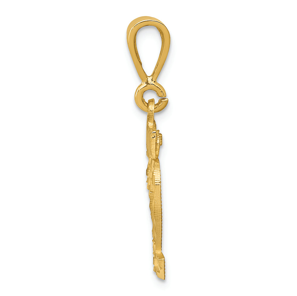 FJC Finejewelers 14k Yellow Gold Small Bright Cut Number 22 Charm