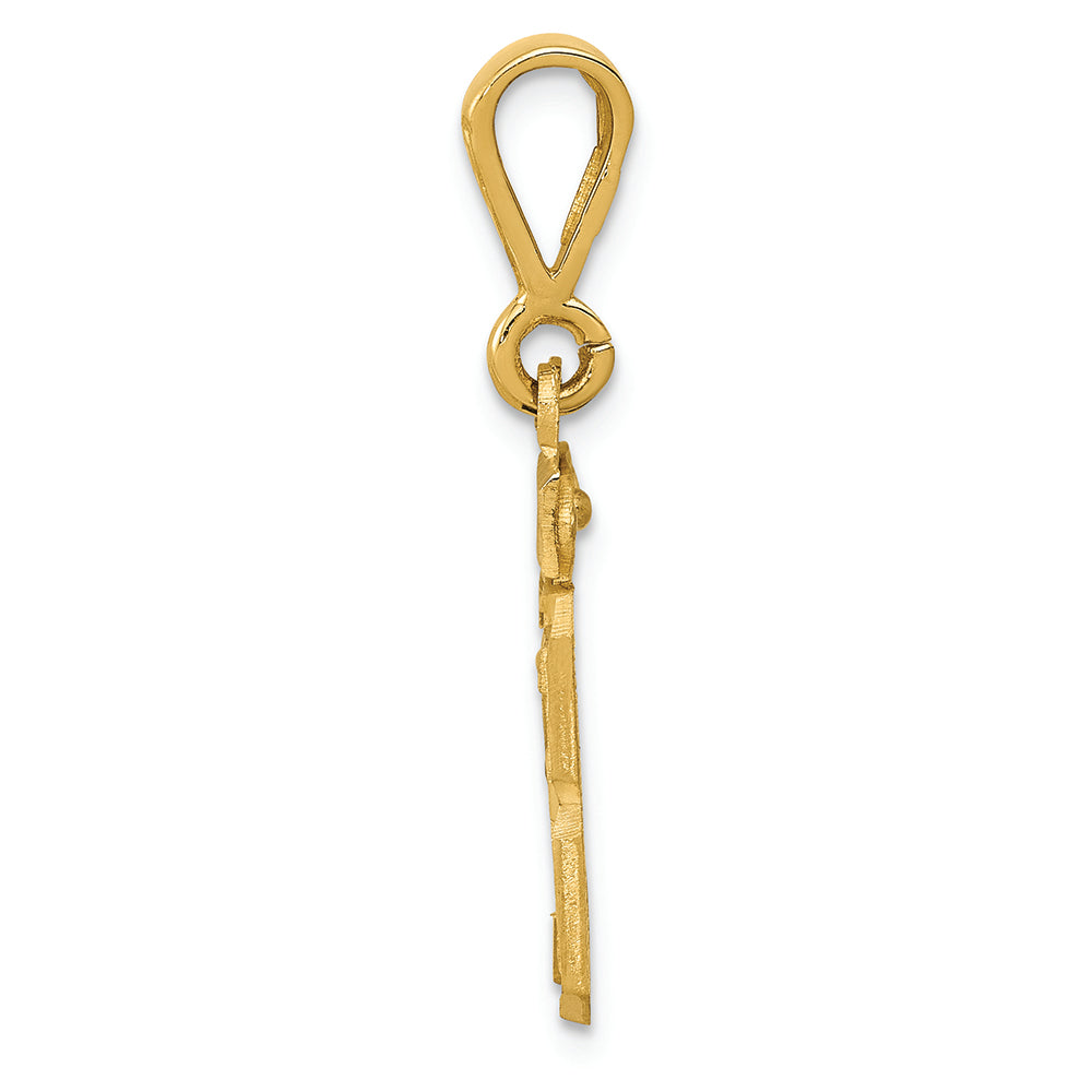 FJC Finejewelers 14k Yellow Gold Small Bright Cut Number 23 Charm