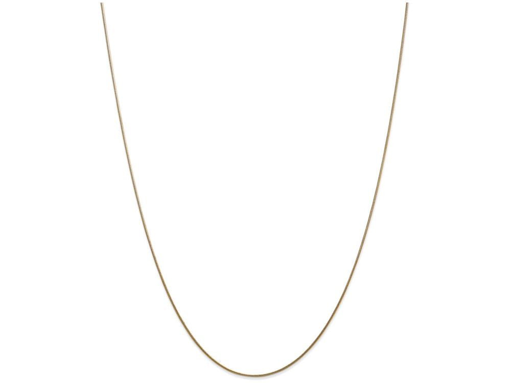FJC Finejewelers 9 Inch 14k Yellow Gold .80mm Round Snake Chain Ankle Bracelet (Smaller Ankles)