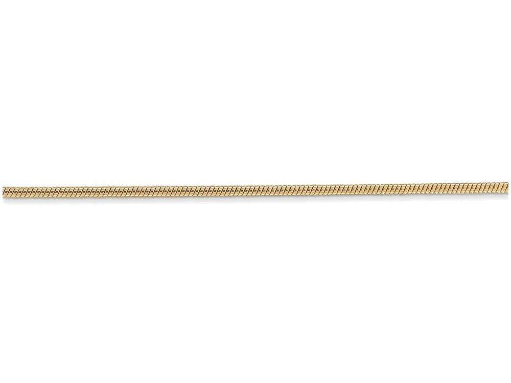 FJC Finejewelers 8 Inch 14k Yellow Gold 1.2mm Round Snake Chain Bracelet