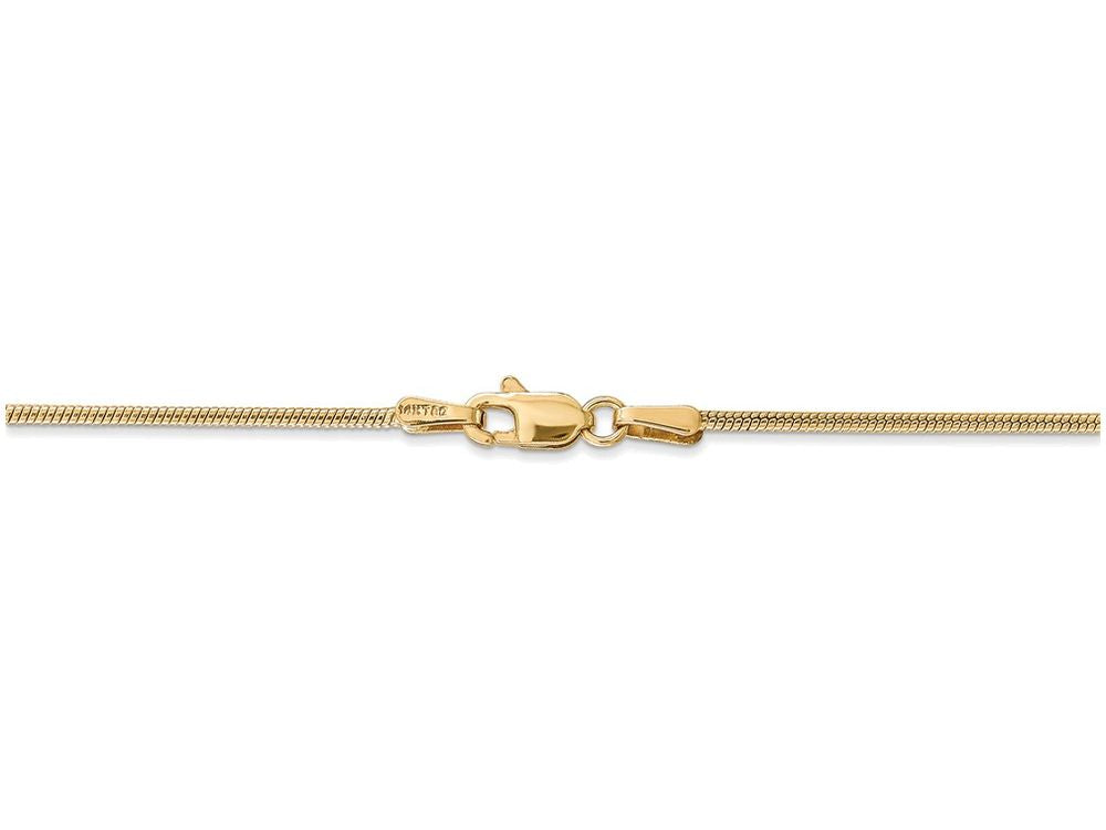 FJC Finejewelers 8 Inch 14k Yellow Gold 1.2mm Round Snake Chain Bracelet