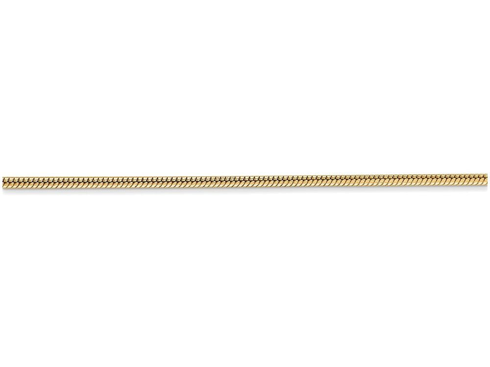 FJC Finejewelers 24 Inch 14k Yellow Gold 1.6mm Round Snake Chain Necklace