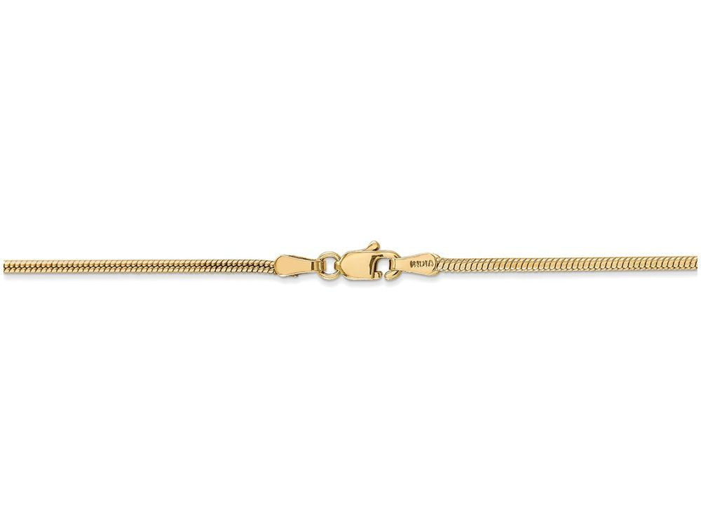 FJC Finejewelers 7 Inch 14k Yellow Gold 1.6mm Round Snake Chain Bracelet