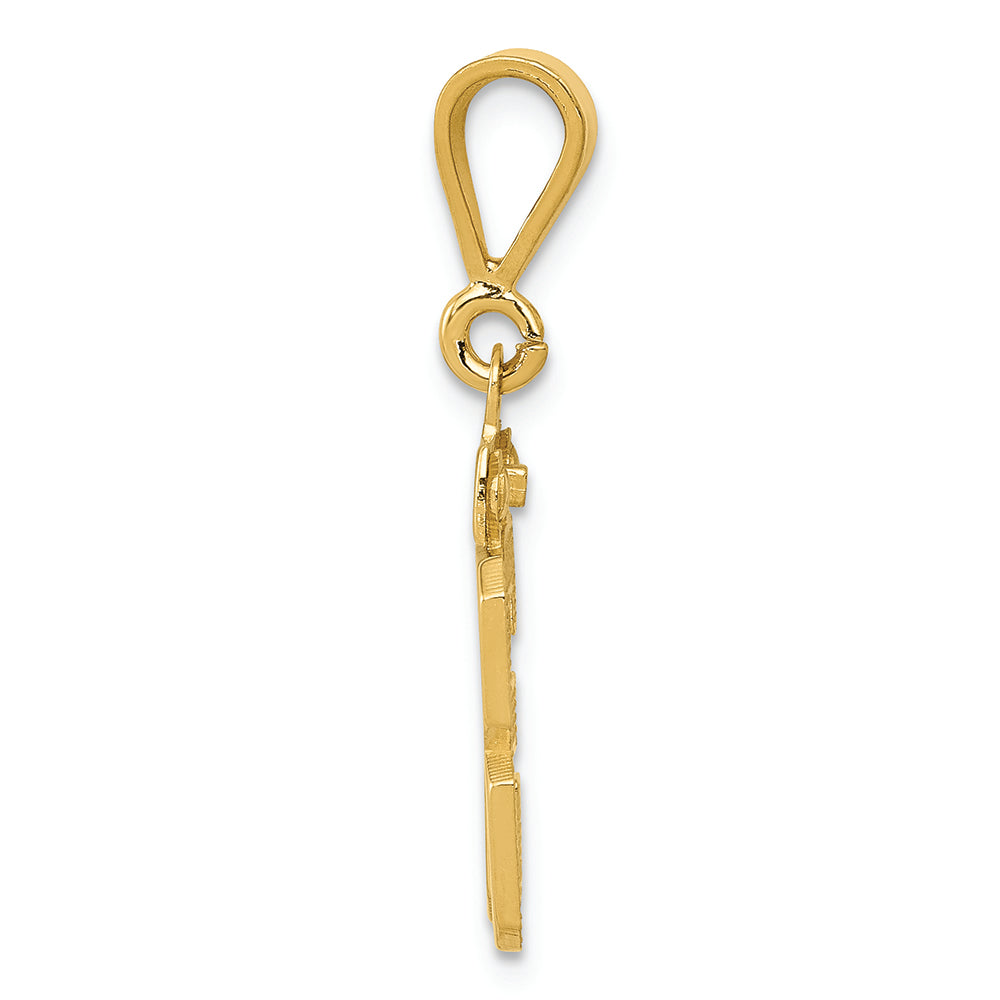 FJC Finejewelers 14k Yellow Gold Small Polished Number 33 Charm