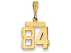 FJC Finejewelers 14k Yellow Gold Small Polished Number 84 Charm