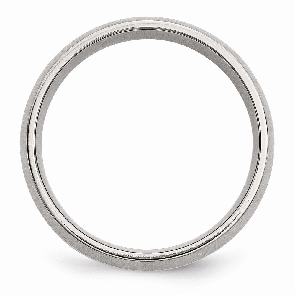 Chisel Stainless Steel 14k Yellow Inlay 8mm Brushed Wedding Band