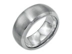 Chisel Stainless Steel Beveled Edge 10mm Brushed And Polished Wedding Band