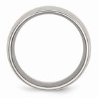 Chisel Stainless Steel 12mm Brushed Wedding Band