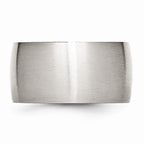 Chisel Stainless Steel 12mm Brushed Wedding Band