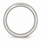 Chisel Stainless Steel 4mm May Green CZ Ring