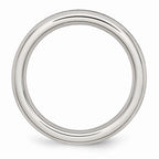 Chisel Stainless Steel 4mm September Blue CZ Ring