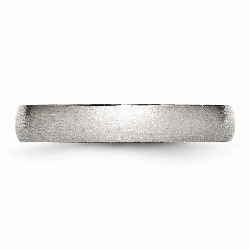 Chisel Stainless Steel 4mm Brushed Wedding Band