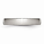 Chisel Stainless Steel 4mm Brushed Wedding Band