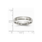 Chisel Stainless Steel 4mm Brushed Wedding Band