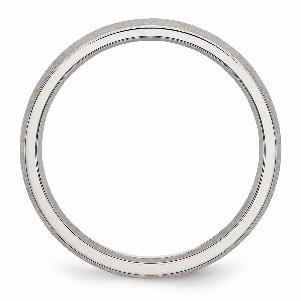 Chisel Stainless Steel 4mm Brushed Wedding Band