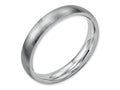 Chisel Stainless Steel 4mm Brushed Wedding Band