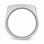 Chisel Stainless Steel 8mm Wedding Band
