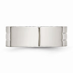 Chisel Stainless Steel 8mm Wedding Band