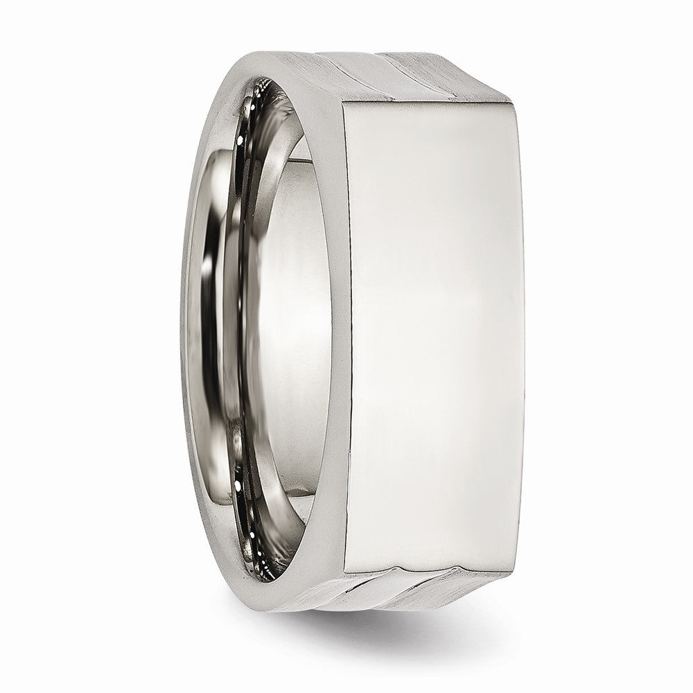 Chisel Stainless Steel 8mm Wedding Band