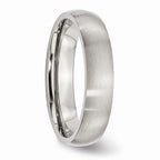 Chisel Stainless Steel 5mm Brushed Wedding Band