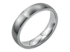Chisel Stainless Steel 5mm Brushed Wedding Band