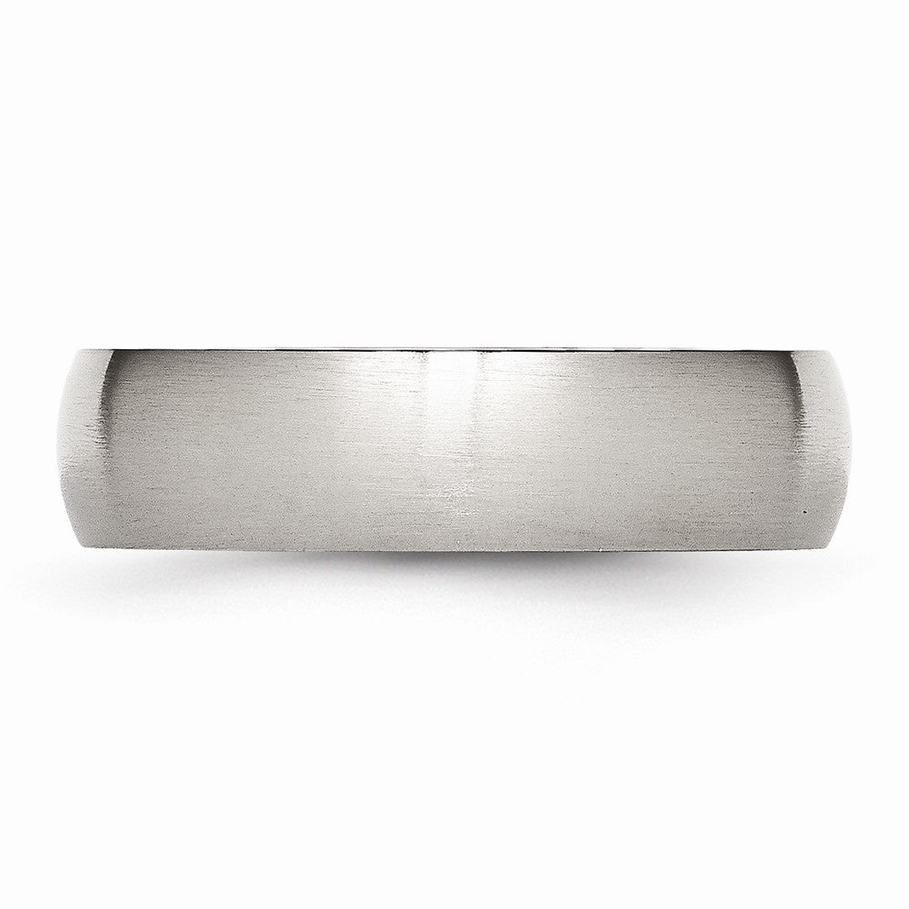 Chisel Stainless Steel 6mm Brushed Wedding Band